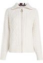 Saco De Punto Trenzado Con Cremallera Mujer Blanco Tommy Hilfiger de Tommy Hilfiger