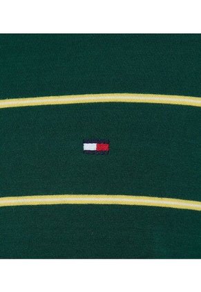 Camiseta Verde Regular Fit A Rayas Tommy Hilfiger