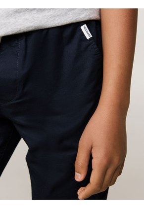 Jogger Azul Niño Con Logo Monotipo En Los Cordones Tommy Hilfiger