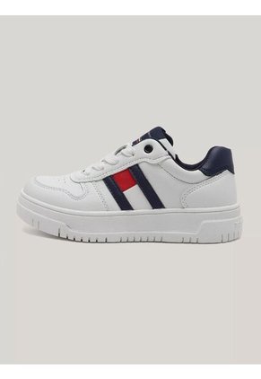 Tenis Casual Para Niños Blanco Tommy Hilfiger