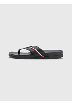 Sandalias Distintivas Hombre Negro Tommy Hilfiger