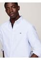 Camisa Celeste Oxford De Corte Regular Tommy Jeans de Tommy Hilfiger