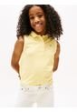 Polo Amarillo Sin Mangas Con Cuello Ribeteado Tommy Hilfiger de Tommy Hilfiger