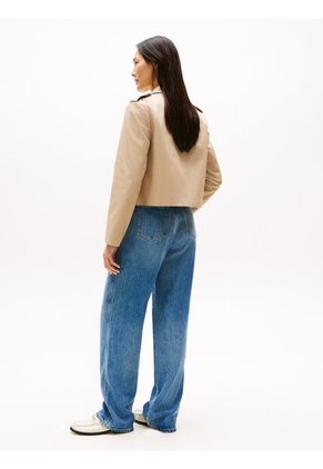 Chaqueta Beige De Estilo Militar Tommy Hilfiger