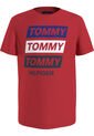 Camiseta Roja Con Logo Gráfico Estampado En El Pecho Tommy Hilfiger de Tommy Hilfiger