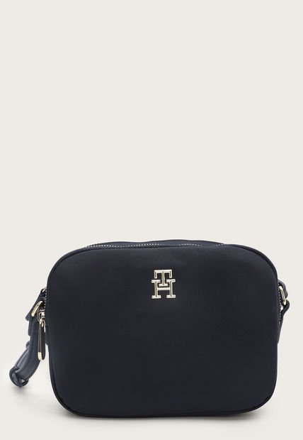 Bolso Manos Libres Azul Navy-Dorado Tommy Hilfiger