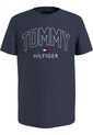 Camiseta Azul Manga Corta Con Logo Gráfico Tommy Hilfiger de Tommy Hilfiger