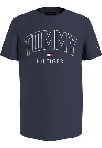 Camiseta Azul Manga Corta Con Logo Gráfico Tommy Hilfiger Tommy Hilfiger