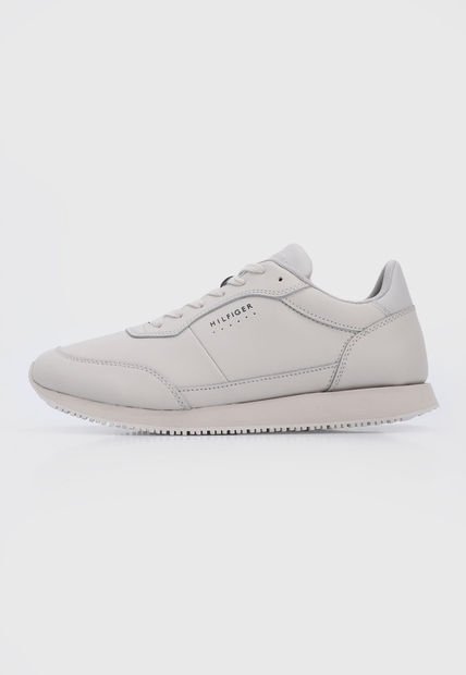 Tenis Lifestyle Beige Tommy Hilfiger Runner Lo Leather