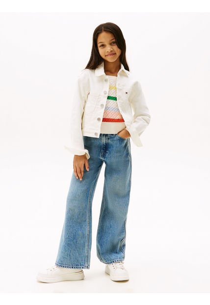 Chaqueta Blanca Vaquera Jeans Trucker Blanca Tommy Hilfiger