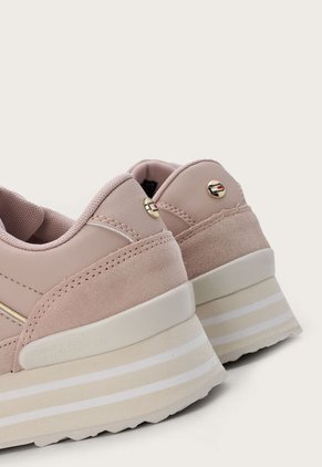 Tenis Lifestyle Palo Rosa-Beige-Blanco Tommy Hilfiger