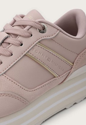 Tenis Lifestyle Palo Rosa-Beige-Blanco Tommy Hilfiger