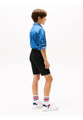 Bermudas Negro Chino 1985 Collection Para Niño Tommy Hilfiger