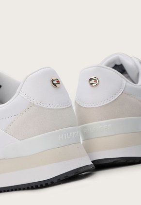 Tenis Lifestyle Blanco-Beige-Dorado Tommy Hilfiger