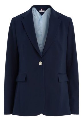 Americana De Traje Con Botonadura Sencilla Mujer Azul Tommy Hilfiger