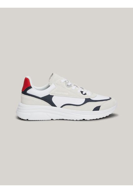 Tenis Blanco De Running De Ante Color Block Tommy Hilfiger