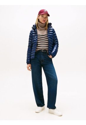 Chaqueta Azul Repelente Al Agua Con Plumón Tommy Hilfiger