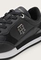 Tenis Lifestyle Negro-Blanco-Dorado Tommy Hilfiger de Tommy Hilfiger