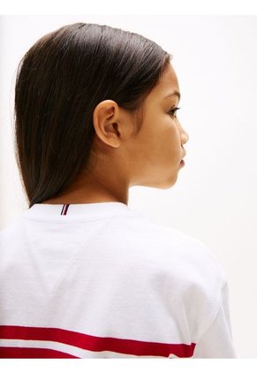 Camiseta Roja Amplia De Rayas Tommy Hilfiger