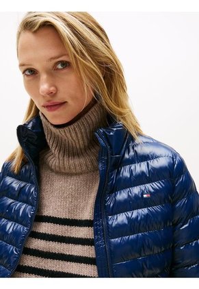 Chaqueta Azul Repelente Al Agua Con Plumón Tommy Hilfiger