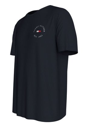 Camiseta Azul Con Logo Circular Tommy Hilfiger