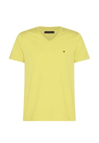 Camiseta Amarilla Essential En Cuello V Tommy Hilfiger Tommy Hilfiger