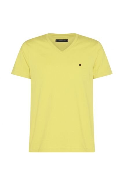 Camiseta Amarilla Essential En Cuello V Tommy Hilfiger