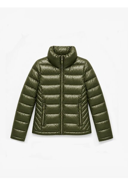 Chaqueta Verde Ligera Packable Con Logo Tommy Hilfiger