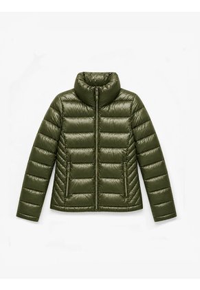 Chaqueta Verde Ligera Packable Con Logo Tommy Hilfiger
