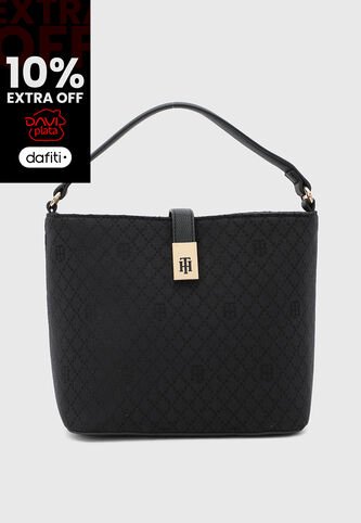 Bolso Manos Libres TOMMY HILFIGER Negro Tommy Hilfiger