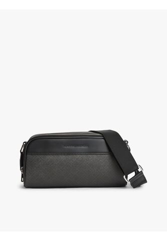 Bolso Negro Cruzado Con Logo En Relieve Tommy Hilfiger Tommy Hilfiger