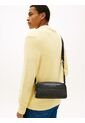 Bolso Negro Cruzado Con Logo En Relieve Tommy Hilfiger de Tommy Hilfiger