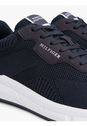 Tenis Azul De Punto Ligeras Con Logo Tommy Hilfiger