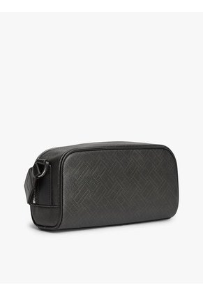 Bolso Negro Cruzado Con Logo En Relieve Tommy Hilfiger