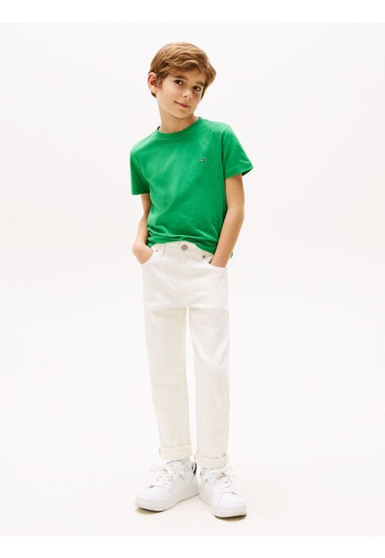 Camiseta Verde Essential De Cuello Redondo Tommy Hilfiger
