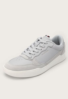 Tenis Lifestyle Gris Claro-Blanco-Azul Tommy Hilfiger