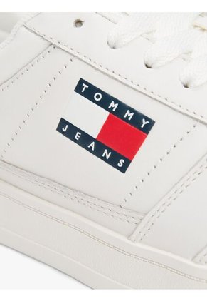 Tenis Blanco The Greenwich Essential De Cuero Tommy Hilfiger