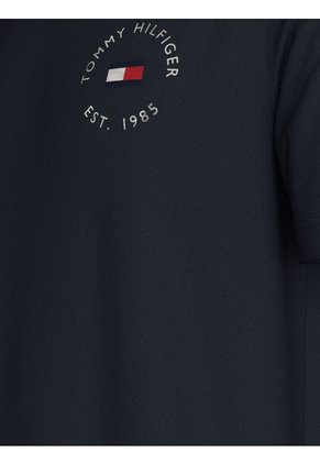 Camiseta Azul Con Logo Circular Tommy Hilfiger