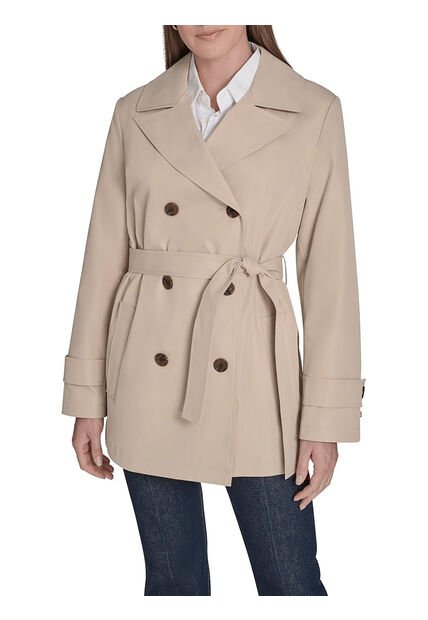 Chaqueta Negra Corta Para Lluvia  Tommy Hilfiger