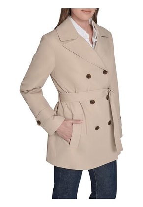 Chaqueta Negra Corta Para Lluvia  Tommy Hilfiger