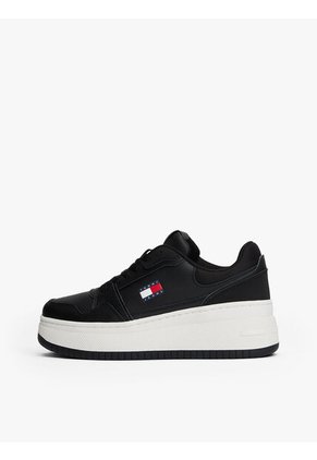 Tenis Negro Retro De Plataforma Tommy Hilfiger