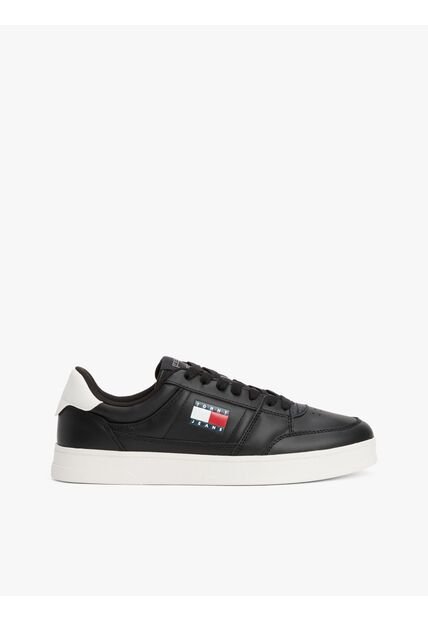 Tenis Negro The Greenwich Essential De Cuero Tommy Hilfiger