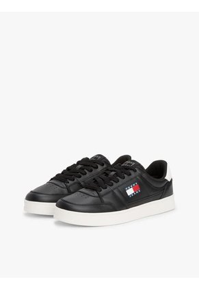 Tenis Negro The Greenwich Essential De Cuero Tommy Hilfiger