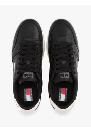 Tenis Negro The Greenwich Essential De Cuero Tommy Hilfiger