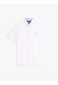 Camisa Blanca Lino Solida De Corte Regular Tommy Hilfiger de Tommy Hilfiger
