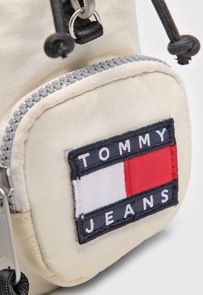 Morral Mini Beige-Negro-Rojo Tommy Hilfiger