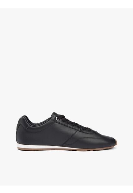 Tenis Negro De Cuero Lorun Icon Tommy Hilfiger
