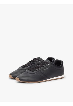 Tenis Negro De Cuero Lorun Icon Tommy Hilfiger