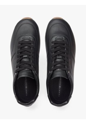 Tenis Negro De Cuero Lorun Icon Tommy Hilfiger