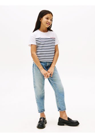 Camiseta Azul Amplia De Rayas Tommy Hilfiger Tommy Hilfiger